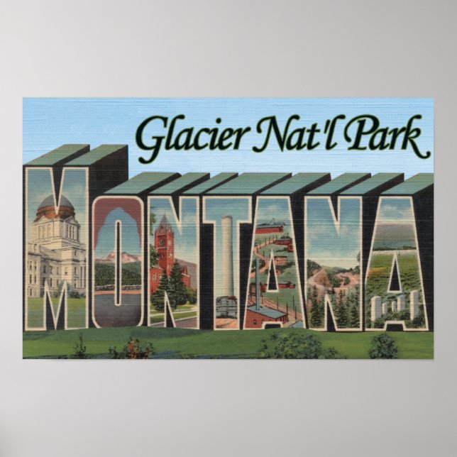 Glacier Nat'l Forest, Montana Poster (Front)