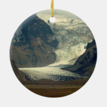 Glacier on Iceland ornament