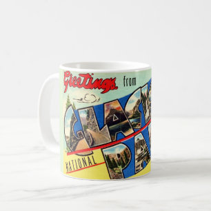 Glacier Park Greetings Postcard Coffee Mug