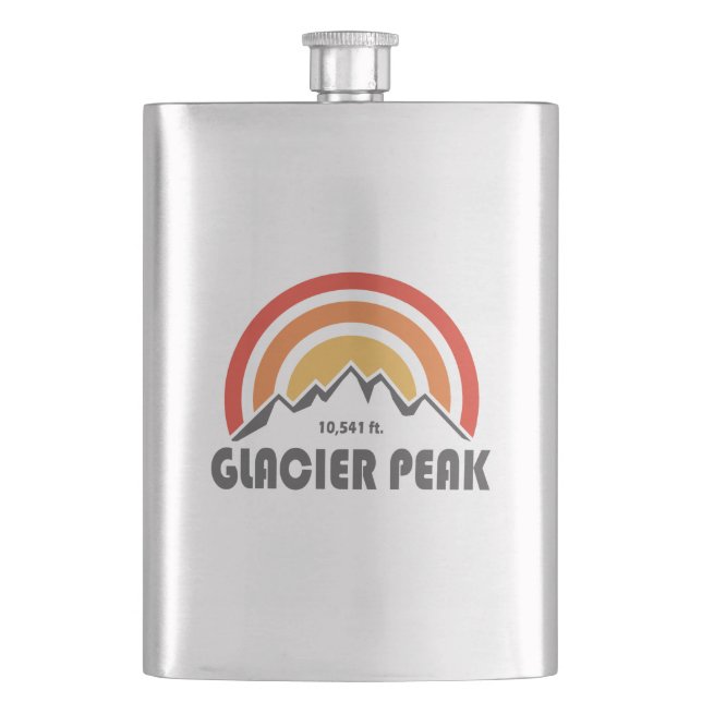 Glacier Peak, Washington Hip Flask (Front)