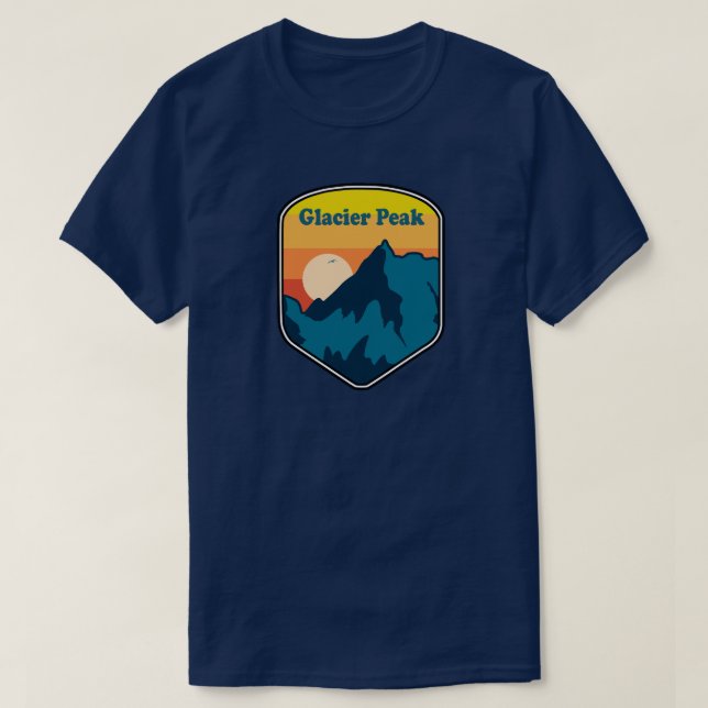 Glacier Peak Washington Sunrise T-Shirt (Design Front)