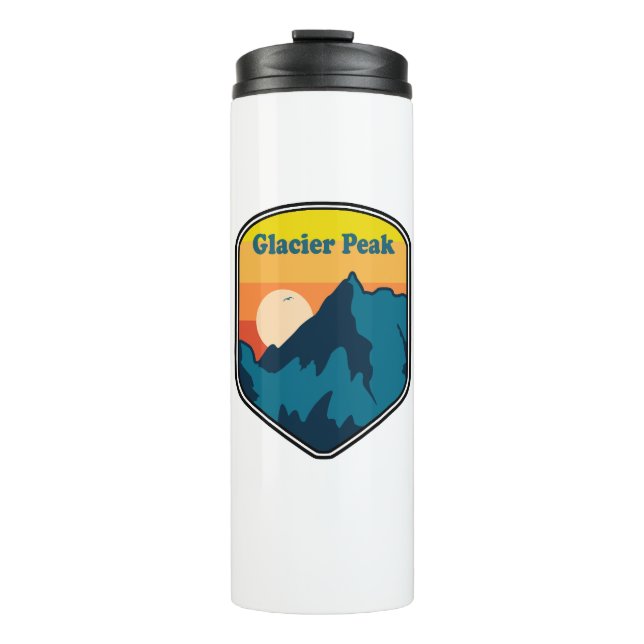 Glacier Peak Washington Sunrise Thermal Tumbler (Front)