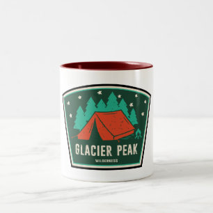 Glacier Peak Wilderness Camping Two-Tone Coffee Mug