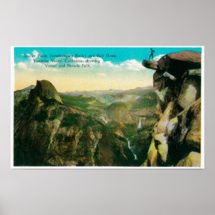 Glacier Point, Half Dome, and Yosemite Valley Poster