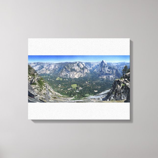 Glacier Point Panorama - Yosemite Valley Canvas Print (Front)