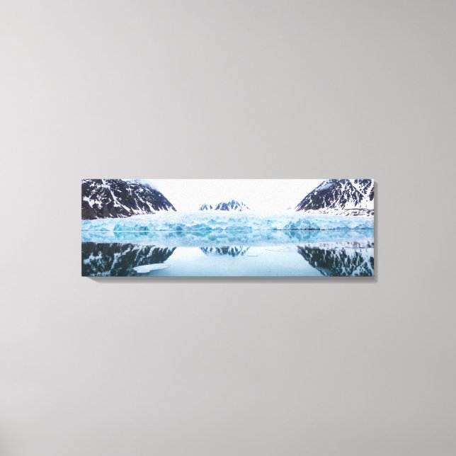 Glacier reflections, Norway Canvas Print (Front)