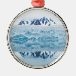 Glacier reflections, Norway Metal Tree Decoration