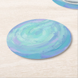 Glacier Round Paper Coaster