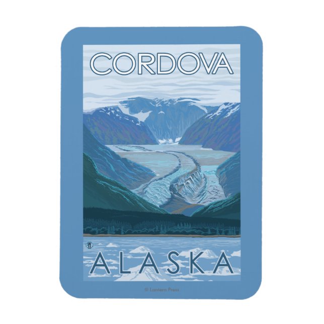 Glacier Scene - Cordova, Alaska Magnet (Vertical)