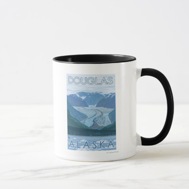 Glacier Scene - Douglas, Alaska Mug (Right)