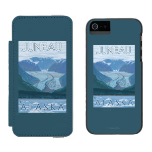 Glacier Scene - Juneau, Alaska Incipio Watson™ iPhone 5 Wallet Case