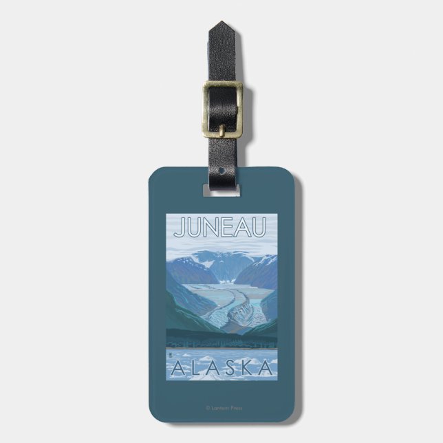 Glacier Scene - Juneau, Alaska Luggage Tag (Front Vertical)