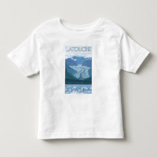 Glacier Scene - Latouche, Alaska Toddler T-Shirt