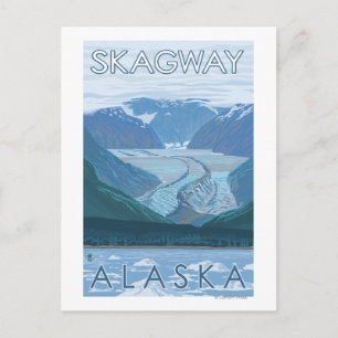 Glacier Scene - Skagway, Alaska Postcard