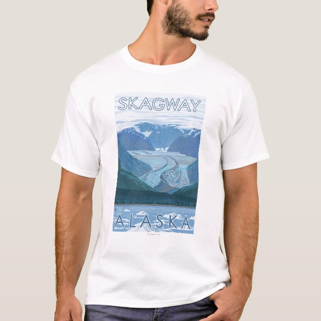 Glacier Scene - Skagway, Alaska T-Shirt (Front)