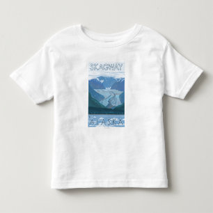 Glacier Scene - Skagway, Alaska Toddler T-Shirt