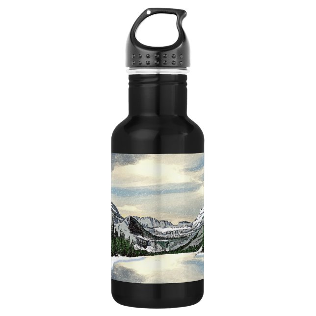 Glacier Snow 532 Ml Water Bottle (Front)
