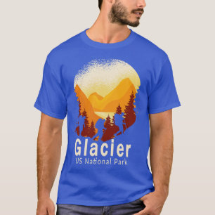 Glacier US National Park Montana Mountains Hiking  T-Shirt
