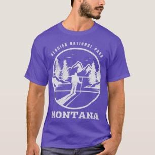 Glacier US National Park Montana Travel Camping Hi T-Shirt