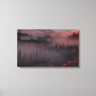 Glacier Valley (Sunrise) Canvas Print