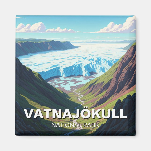 Glacier Vatnajökull National Park Magnet (Front)