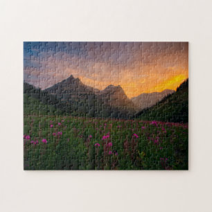 Glacier Wildflowers Jigsaw Puzzle