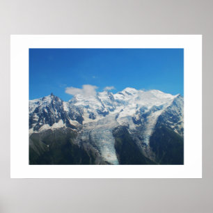 Glaciers on Mont Blanc Poster