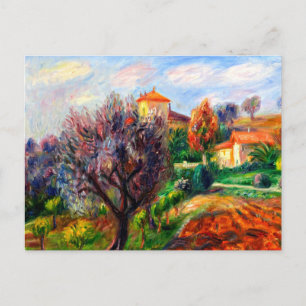 Glackens - Hillside with Olive Trees Postcard