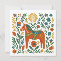Glad Midsommar Swedish Folk Art