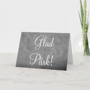 Glad Påsk Swedish Happy Easter Chalkboard Holiday Card