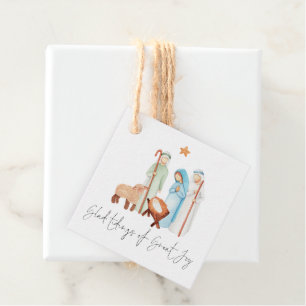 Glad Tidings Of Great Joy Nativity Scene Name Favour Tags