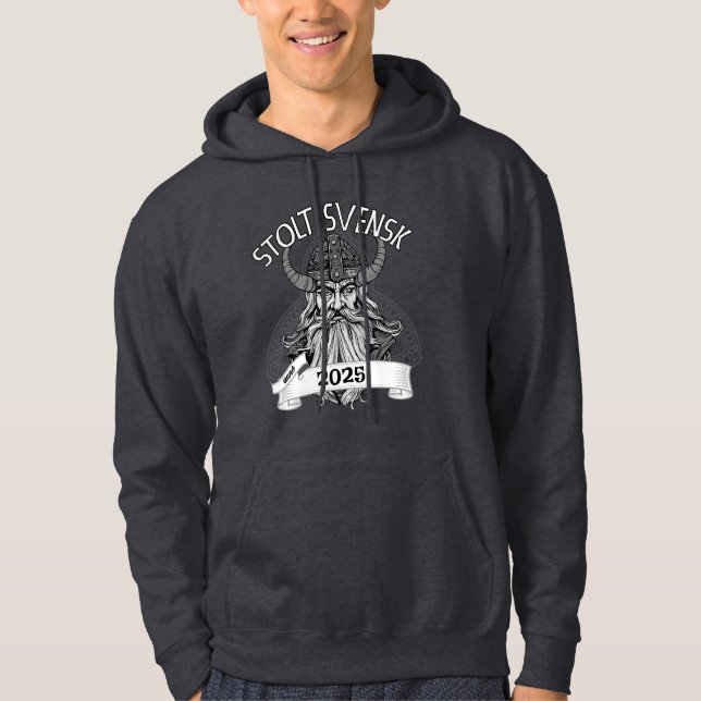 Glad to be Swedish adaptable hoodie (Front)