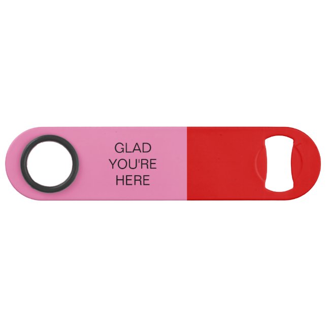 Glad You're Here Red and Pink (Front (Horizontal))
