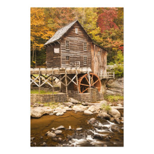 Glade Creek Grist Mill, Babcock State Park, 2 Photo Print