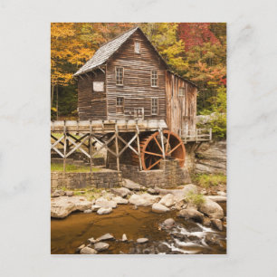 Glade Creek Grist Mill, Babcock State Park, 2 Postcard