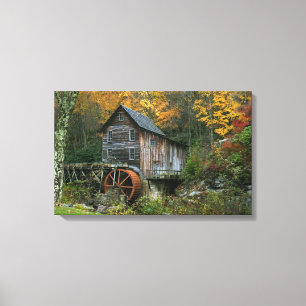 Glade Creek Grist Mill Canvas Print