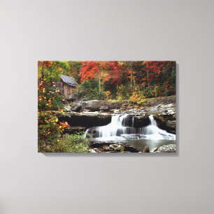 Glade Creek Grist Mill Canvas Print