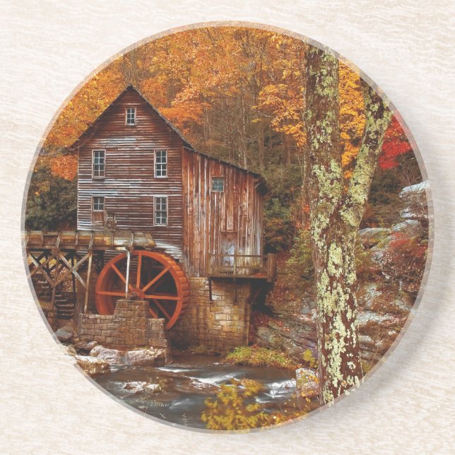 Glade Creek Grist Mill Coaster (Front)