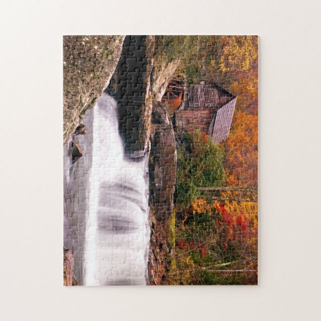 Glade Creek Grist Mill Jigsaw Puzzle (Vertical)