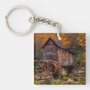 Glade Creek Grist Mill Key Ring