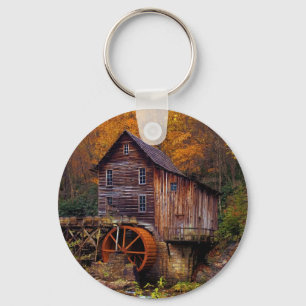 Glade Creek Grist Mill Key Ring