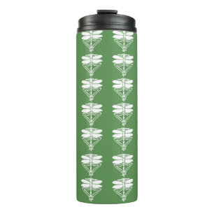 Glade Green Arts and Crafts Dragonflies Thermal Tumbler