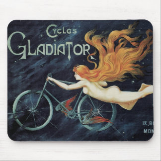 Gladiator Cycles, Vintage Victorian Art Nouveau Mouse Mat