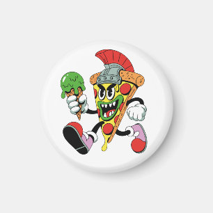 Gladiator Pizza Slice Italian Brainrot Magnet