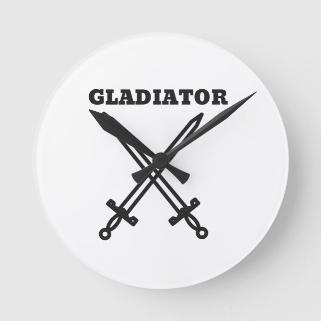 Gladiator Round Clock (Front)