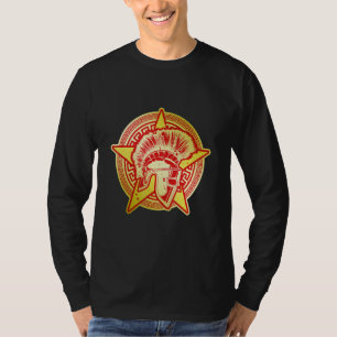 Gladiator Symbol Helmet Greek Warrior Spartan Wor T-Shirt