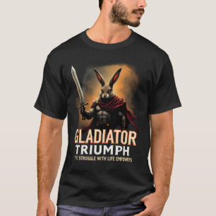 Gladiator Triumph The Struggle with Life Empowers T-Shirt