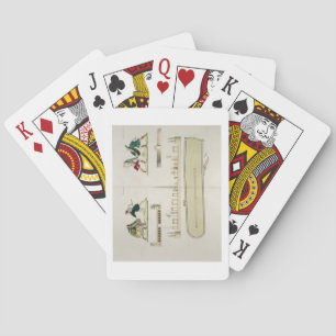 Gladiators and a plan of the circus of Caracalla, Playing Cards