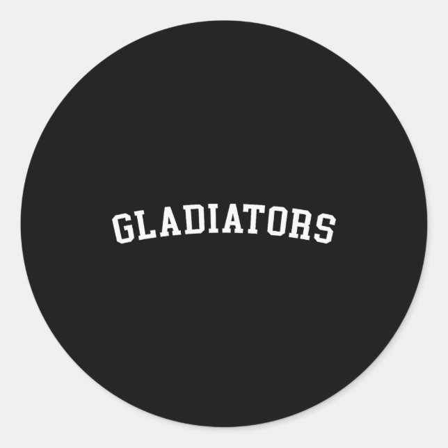 Gladiators  classic round sticker (Front)