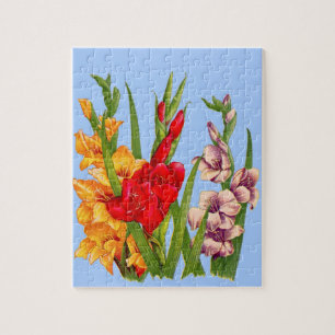 gladiola flowers jigsaw puzzle